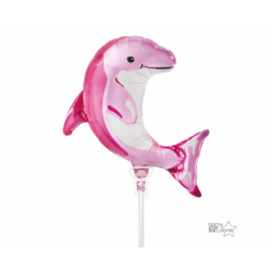 Μπαλόνι Foil Ροζ Δελφίνι 14"