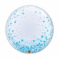 Μπαλόνι Bubble 24" Μπλε Βούλες