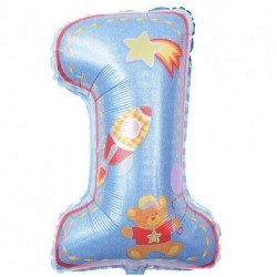 Μπαλόνι Foil Νούμερο 1 Μπλε