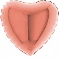 Μπαλόνι Foil Σχήμα Καρδιά Ροζ