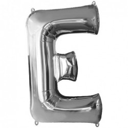 Μπαλόνι Foil Γράμμα E Ασημί