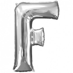 Μπαλόνι Foil Γράμμα F Ασημί