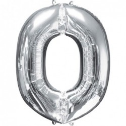 Μπαλόνι Foil Γράμμα O Ασημί