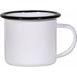 Κούπα Λευκή με Μαύρο Χείλος...