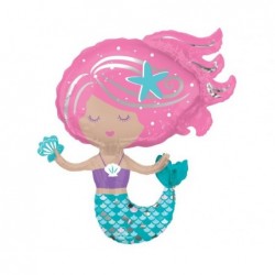 Μπαλόνι Foil Πολύχρωμη Γοργόνα