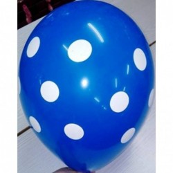 Latex 12'' 30CM Πουά Μπλε