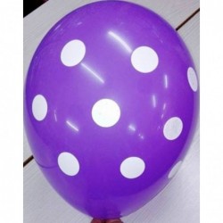 Latex 12'' 30CM Πουά Μωβ