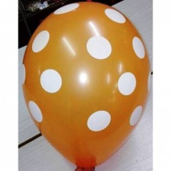 Latex 12'' 30CM Πουά Πορτοκαλί