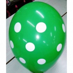 Latex 12'' 30CM Πουά Πράσινο