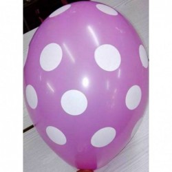 Latex 12'' 30CM Πουά Ροζ